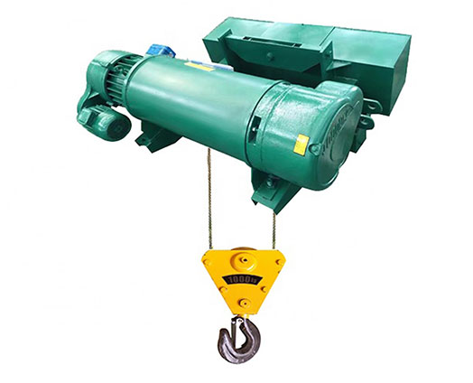 Low headroom wire rope electric hoist