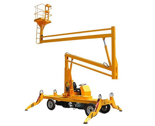 Self drive type articulating lift platform