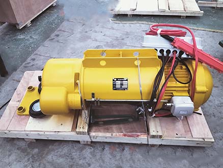 6 tons and 9 meters MD type electric hoist delivered